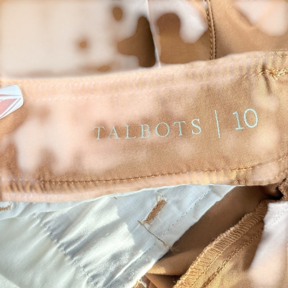 Talbots Tan Bermuda Shorts Classic Tailored Style - Picture 7 of 9